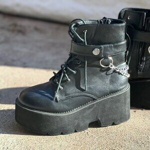 Meiduofen platform combat boot